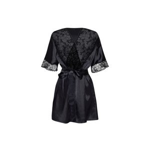 Dámský župan Delight dressing gown - BEAUTY NIGHT FASHION černá L/XL