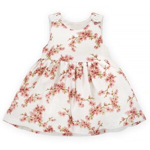 Pinokio Letní náladové šaty Ecru/Flowers 68
