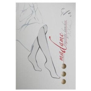 Hladké dámské punčochové kalhoty MADAME - XXL černá 158/164