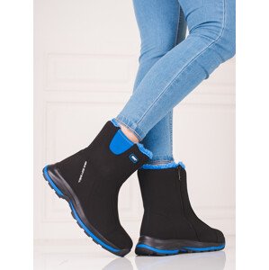 Exkluzívní dámské černé  trekingové boty bez podpatku  37