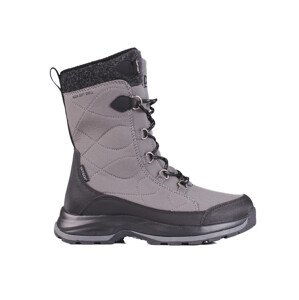 Designové  trekingové boty šedo-stříbrné dámské bez podpatku  40