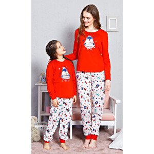 Dětské pyžamo dlouhé  červená 15 - 16 model 6291017