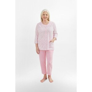 Dámské pyžamo 201 model 8282558 - MARTEL Barva: Růžová, Velikost: L