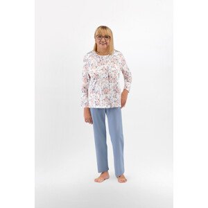 Dámské pyžamo 202 model 8282623 BIG růžová a modrá 3xl - MARTEL