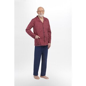 pyžamo  BIG model 8351930 - MARTEL Barva: kaštanové, Velikost: 4XL