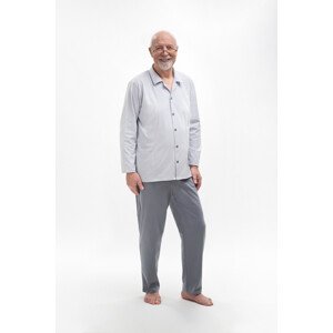 pyžamo  BIG model 8351930 - MARTEL Barva: šedá, Velikost: 4XL