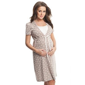 a těhotenská noční košile béžová XXL model 8840937 - Dorota