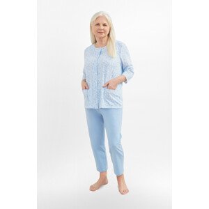 Dámské pyžamo  201 3/4 3XL4XL model 8979259 - MARTEL Barva: modrá, Velikost: 3xl
