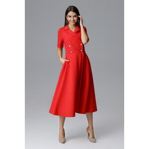 Dámské šaty model 9037652  červená L40 - Figl
