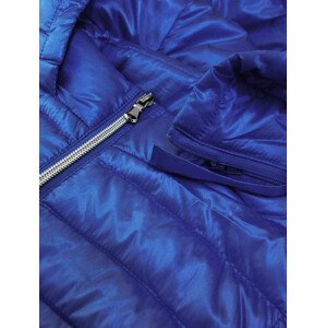 Prošívaná lesklá dámská vesta v chrpové barvě model 9082793 modrá S (36) - Libland