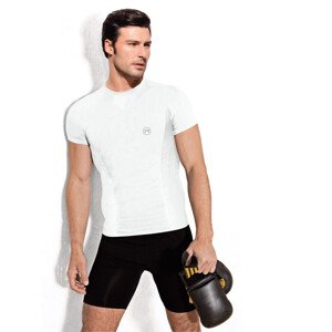 Pánské bezešvé triko krátký rukáv model 13725014 Barva: Bílá, Velikost: S/M - Active-Fit