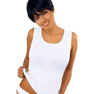 Bílá dámská košilka model 14572781 XXL bílá XXL - Emili