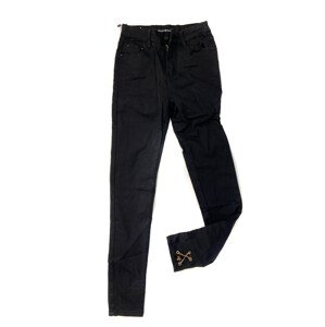 Černé džínové kalhoty typu high waist s na   XS černá model 14794873 - ZOiO