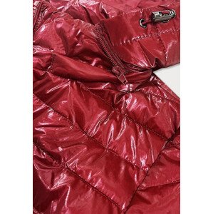Červená lesklá dámská bunda model 15051245 Červené L (40) - MINORITY