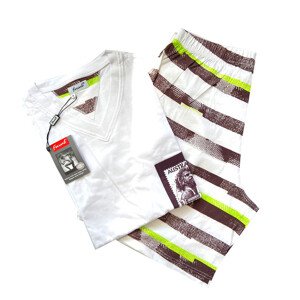Pánské pyžamo model 15074337 V KR  bílá M - Favab