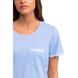 Pohodlná dámská noční košile model 15193975 modrá S - Vamp