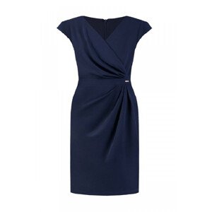 Dámské šaty model 15218501 - Jersa Velikost: 50, Barvy: tmavě modrá