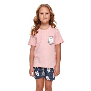 Dívčí pyžamo Bear růžové Barva: růžová, Velikost: 122/128