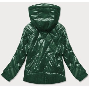 Lesklá zelená dámská bunda model 15234692 Zelený M (38) - 6&8 Fashion