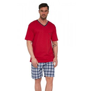 Pánské pyžamo model 15268101 - Cornette Barva: Červená, Velikost: L
