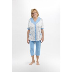 Dámské pyžamo  BIG model 15339376 - MARTEL Barva: Modrá, Velikost: 3xl