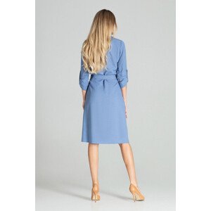 Dámské šaty model 15459561  džíny modré L40 - Figl