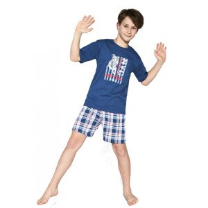 Chlapecké pyžamo model 15505530  džínová 134/140 - Cornette