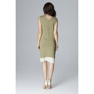 Dámské šaty model 15537098  olivově zelená M - Lenitif