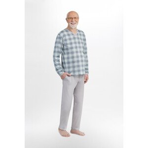 Pánské pyžamo  BIG model 15557976 - MARTEL Barva: šedá, Velikost: 3xl