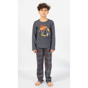 Dětské pyžamo dlouhé model 15674026 - Vienetta Kids Možnost: tmavě šedá 11 - 12