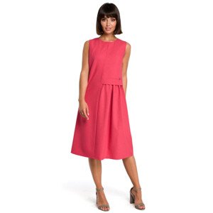 Dámské šaty model 15697655  tmavě růžová L - BeWear