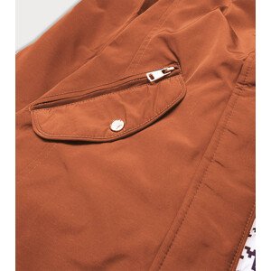 Oboustranná vypasovaná dámská bunda v barvě model 15841124 - LHD Barva: Hnědá, Velikost: S (36)