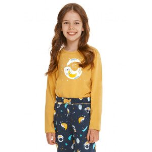 Dívčí pyžamo 2615 Sarah yellow - TARO Barva: Žlutá, Velikost: 98