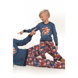 Chlapecké pyžamo  jeans  model 15901093 - Cornette Barva: džínová, Velikost: 134/140