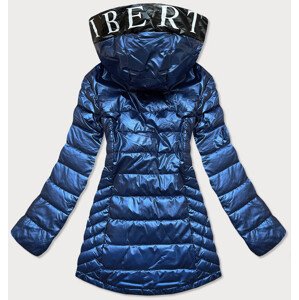 Světle modrá dámská bunda s kapucí niebieski model 15904388 - SPEED.A