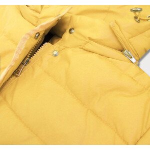 Žlutá dámská prošívaná bunda (W351) Žlutá S (36)