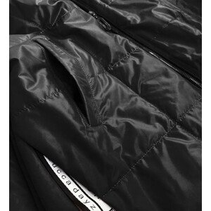 Černá dámská bunda s kapucí černá 46 model 16148333 - ROSSE LINE