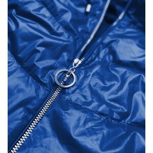 dámská bunda s kapucí Modrá L (40) model 16148911 - BH FOREVER
