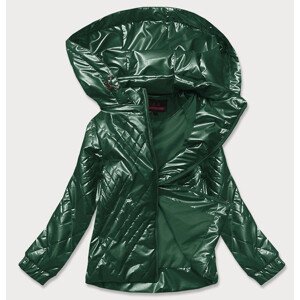 Zelená dámská lesklá bunda (2021-02BIG) zelená 50