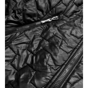 Černá prošívaná dámská bunda model 16151110 černá 46 - S'WEST