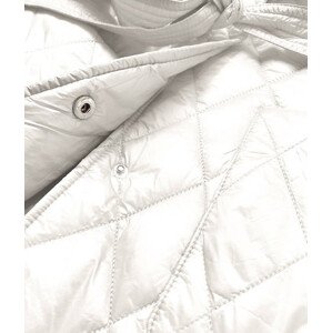 Dámská vesta v ecru barvě s límcem model 16151415 ecru L (40) - Ann Gissy