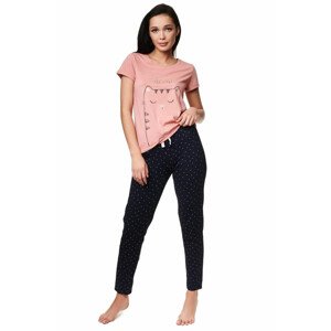Dámské pyžamo model 16158450 - Henderson Barva: růžová, Velikost: L