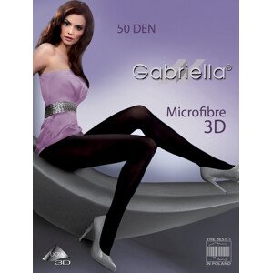Dámské punčochové kalhoty Gabriella Microfibre 3D 120 50 den černá 3-M
