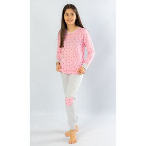 Dětské pyžamo dlouhé model 15749314 - Vienetta Kids Možnost: světle růžová 3 - 4