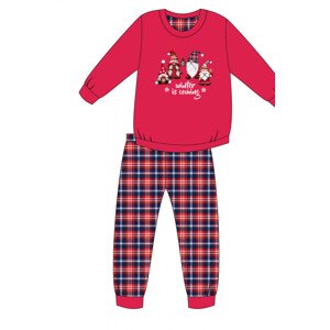 Dívčí pyžamo 592/147 Gnomes - CORNETTE Červená 134/140