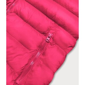 Krátká růžová dámská prošívaná vesta model 16279840 Růžová S (36) - J.STYLE