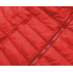 Lehká červená dámská prošívaná bunda model 16279925 Červená XL (42) - J.STYLE