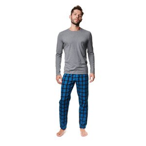 Pánské pyžamo 39237 Mace grey - HENDERSON Barva: šedá, Velikost: XL