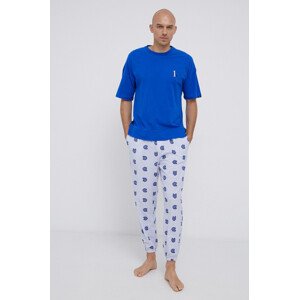 Pánské pyžamo NM1787E - WI2 - Mořská - Calvin Klein XL