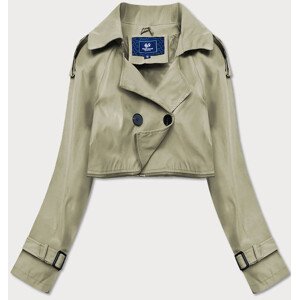 kabát v khaki barvě s páskem khaki S (36) model 17032519 - Ann Gissy